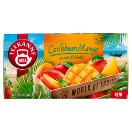 Teekanne, WOF Caribbean, Mangó  ízű gyümölcstea, 45g